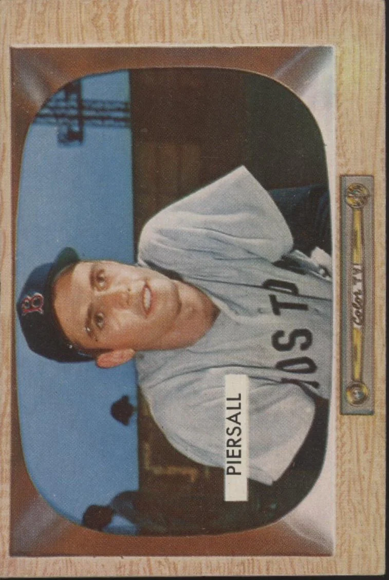 Jim Piersall 1955 Bowman #16 Boston Red Sox VG-EX #2