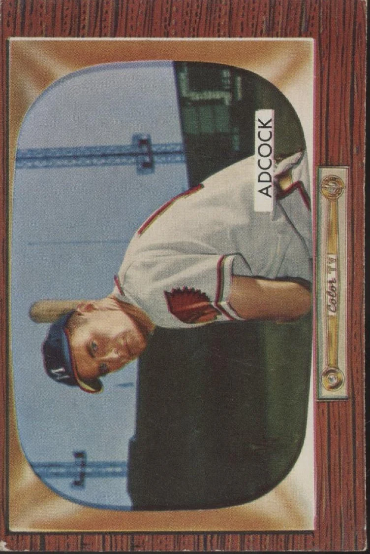 Joe Adcock 1955 Bowman #218 Milwaukee Braves EX