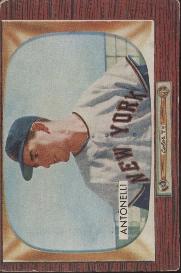 Johnny Antonelli 1955 Bowman #124 New York Giants VG #1