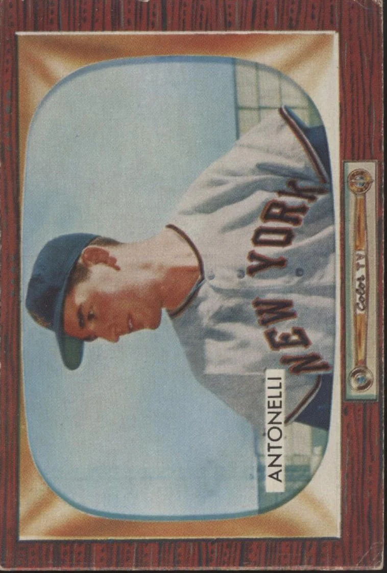 Johnny Antonelli 1955 Bowman #124 New York Giants VG #2