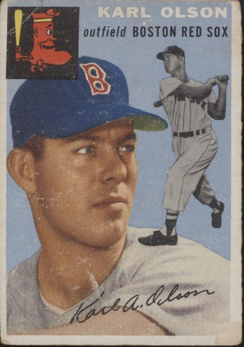 Karl Olson 1954 Topps #186 Boston Red Sox GD #2