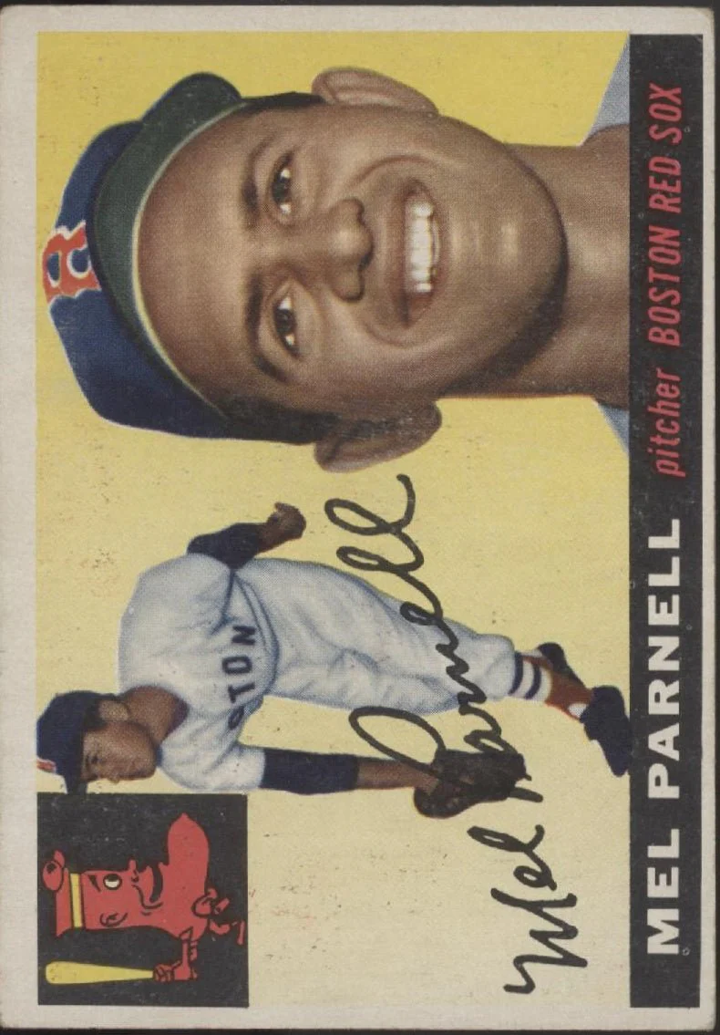628-mel-parnell-1955-topps-140-boston-red-sox-vg-ex-1.webp Mel Parnell 1955 Topps #140 Boston Red Sox VG-EX