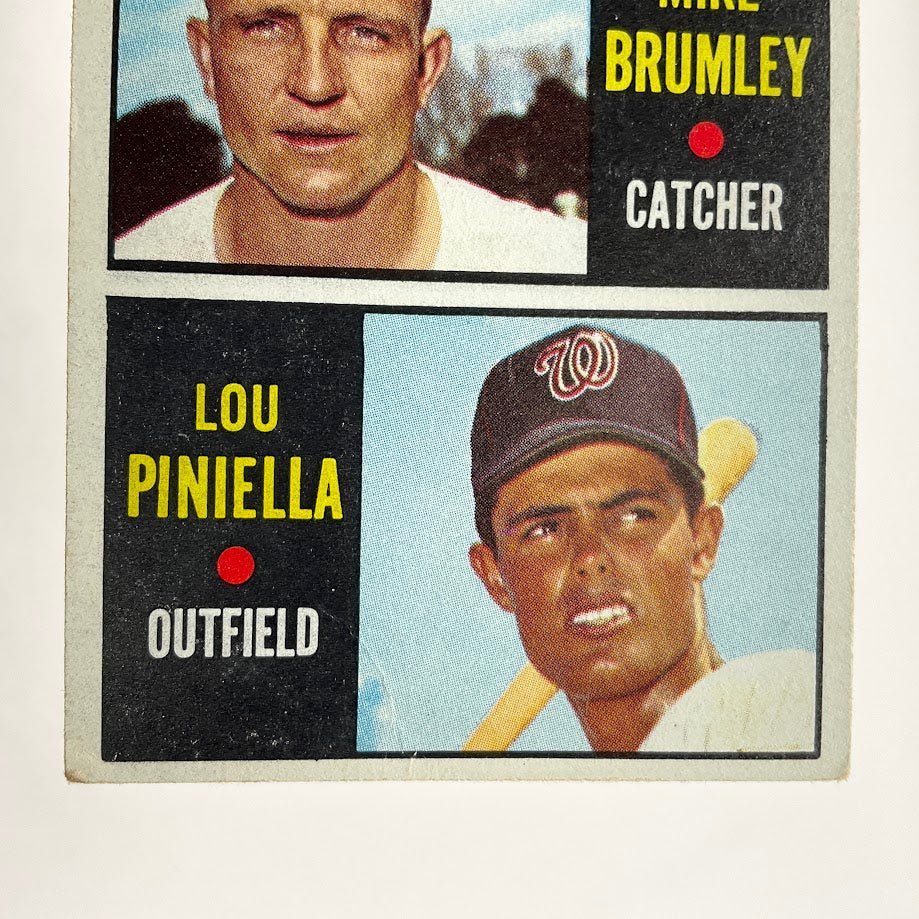 Mike Brumley / Lou Piniella 1964 Topps Senators Rookie Stars RC #167 VG #7