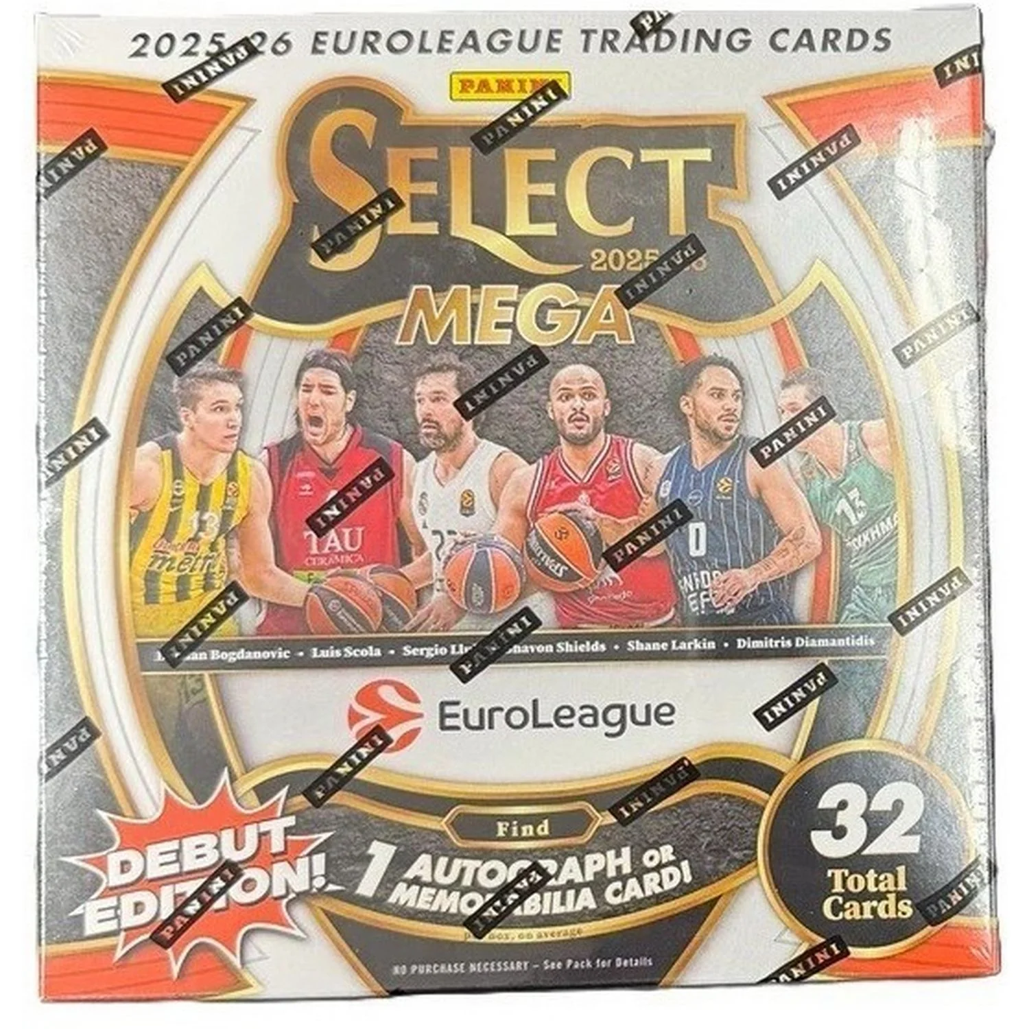 2025-26 Panini Select Euroleague Basketball Hobby Mega Box