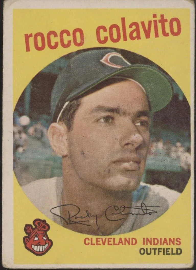 Rocco Colavito 1959 Topps #420 Cleveland Indians VG