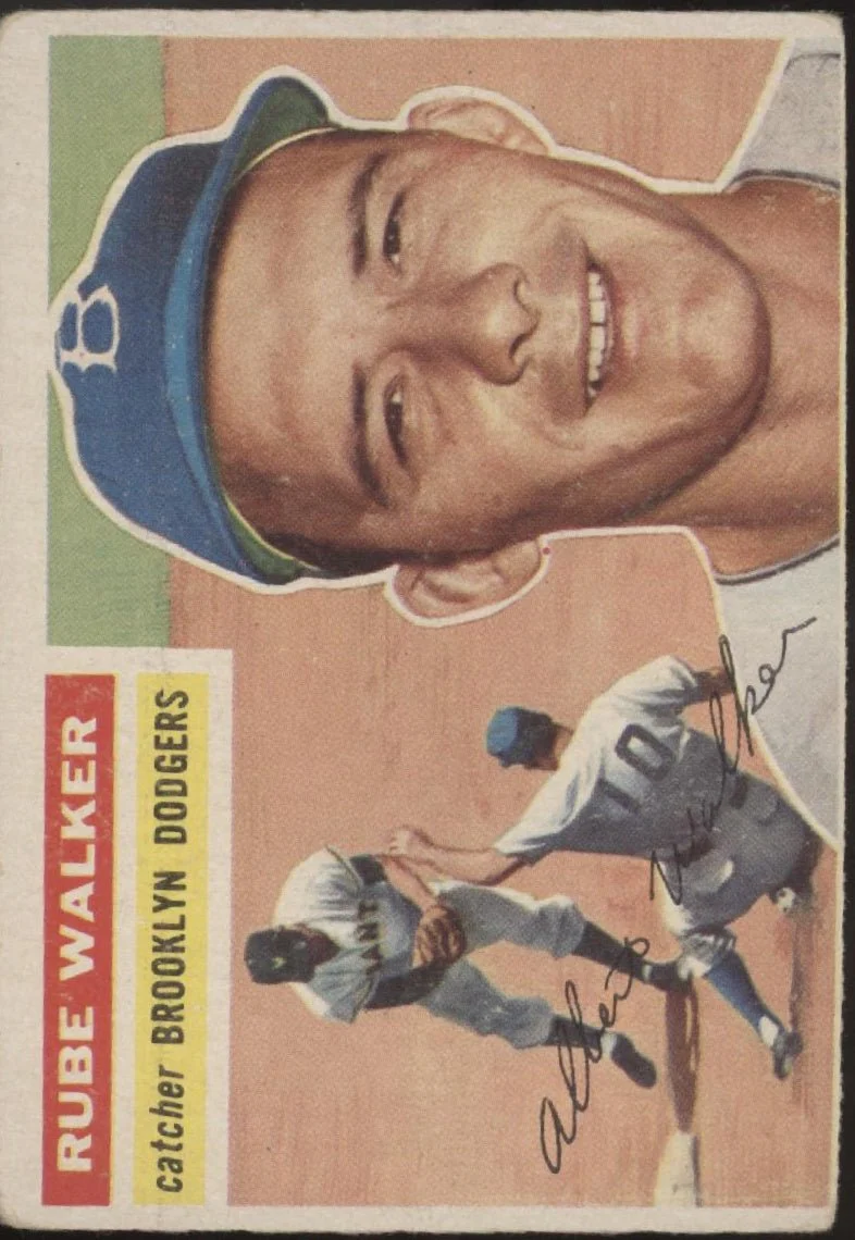 Rube Walker 1956 Topps #333 Brooklyn Dodgers VG