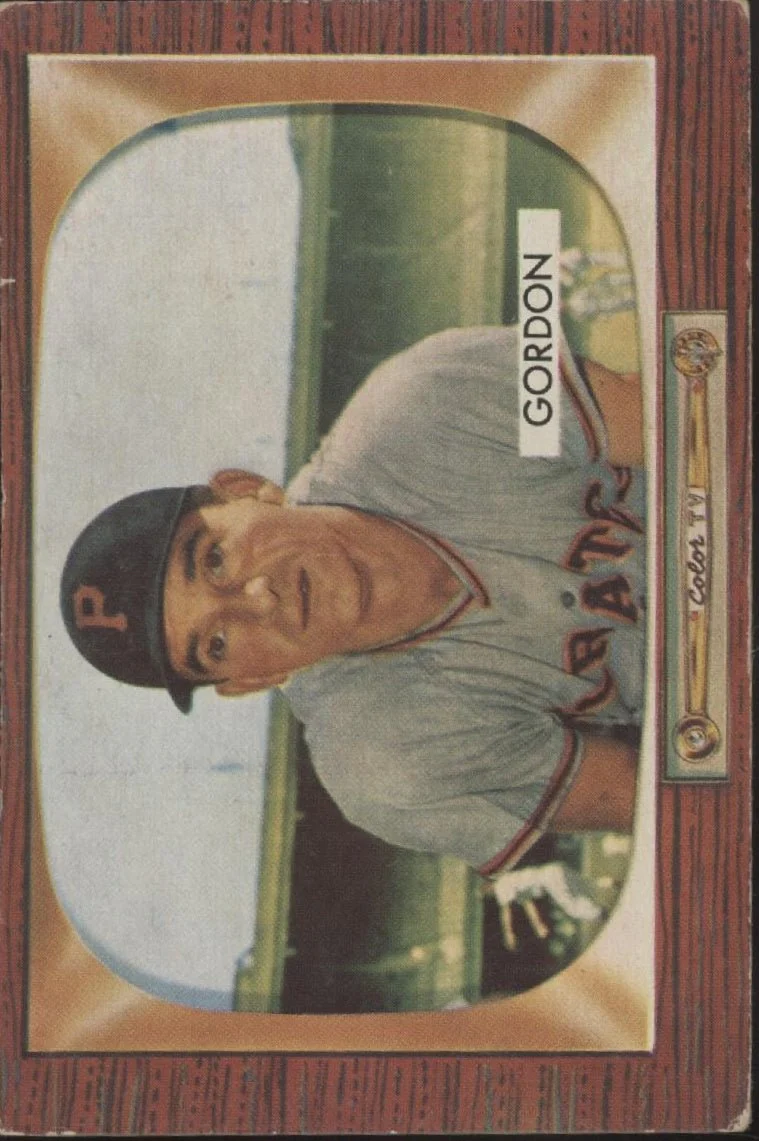 Sid Gordon 1955 Bowman #163 Pittsburgh Pirates VG-EX