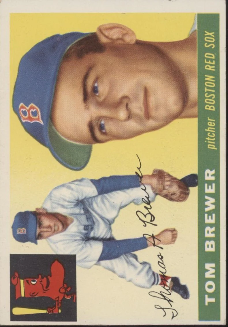 Tom Brewer 1955 Topps RC #83 Boston Red Sox EX