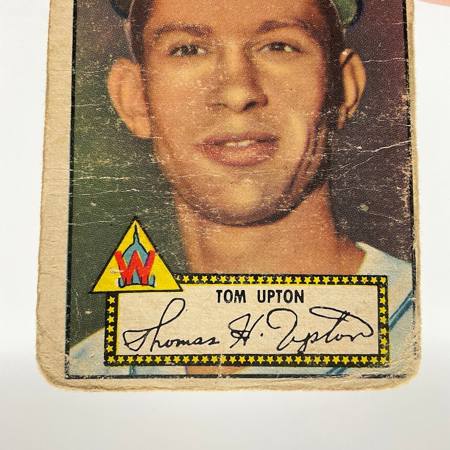 Tom Upton 1952 Topps RC #71 Washington Senators PR