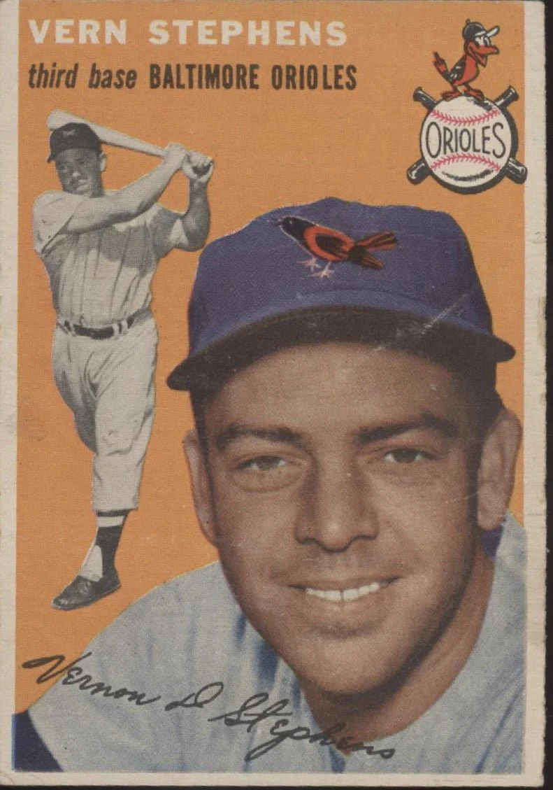 Vern Stephens 1954 Topps #54 Baltimore Orioles GD