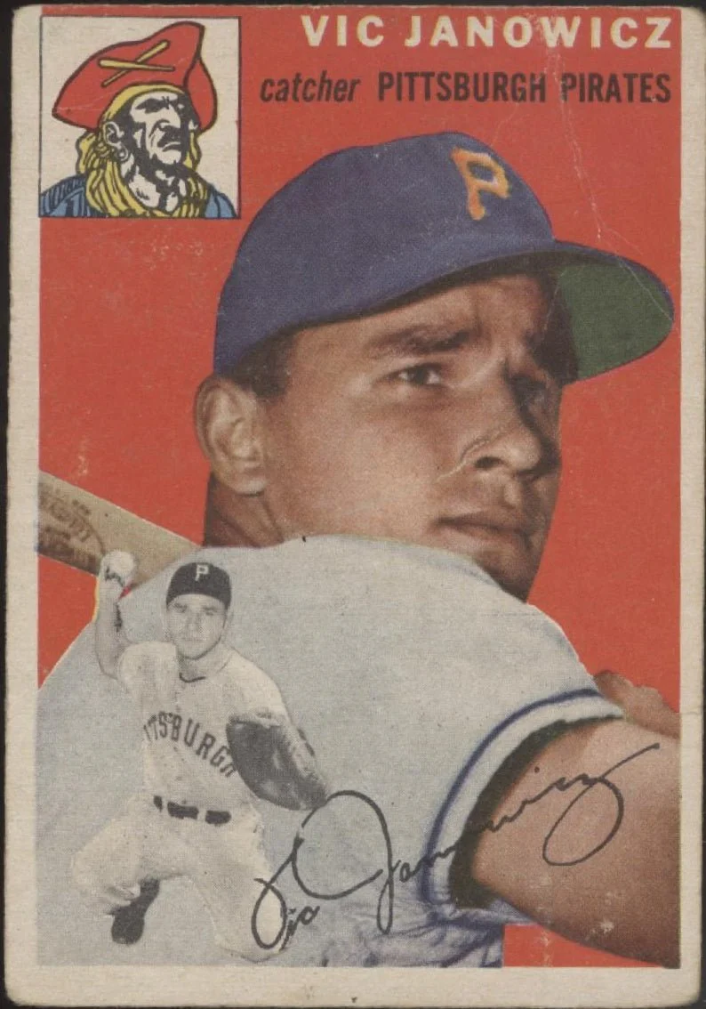 Vic Janowicz 1954 Topps #16 Pittsburgh Pirates GD