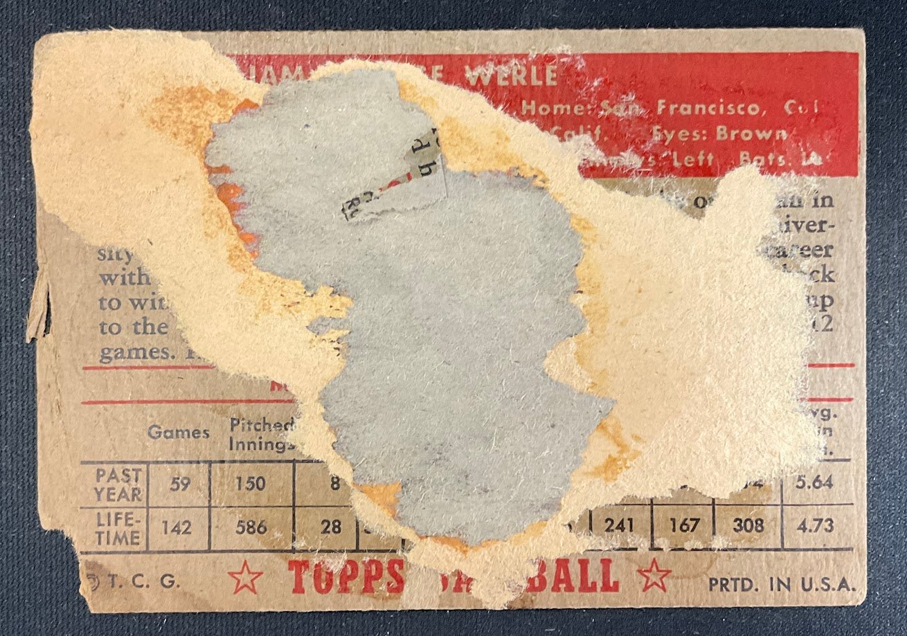 679-william-werle-1952-topps-73-pittsburgh-pirates-pr-4.jpg William Werle 1952 Topps #73 Pittsburgh Pirates PR