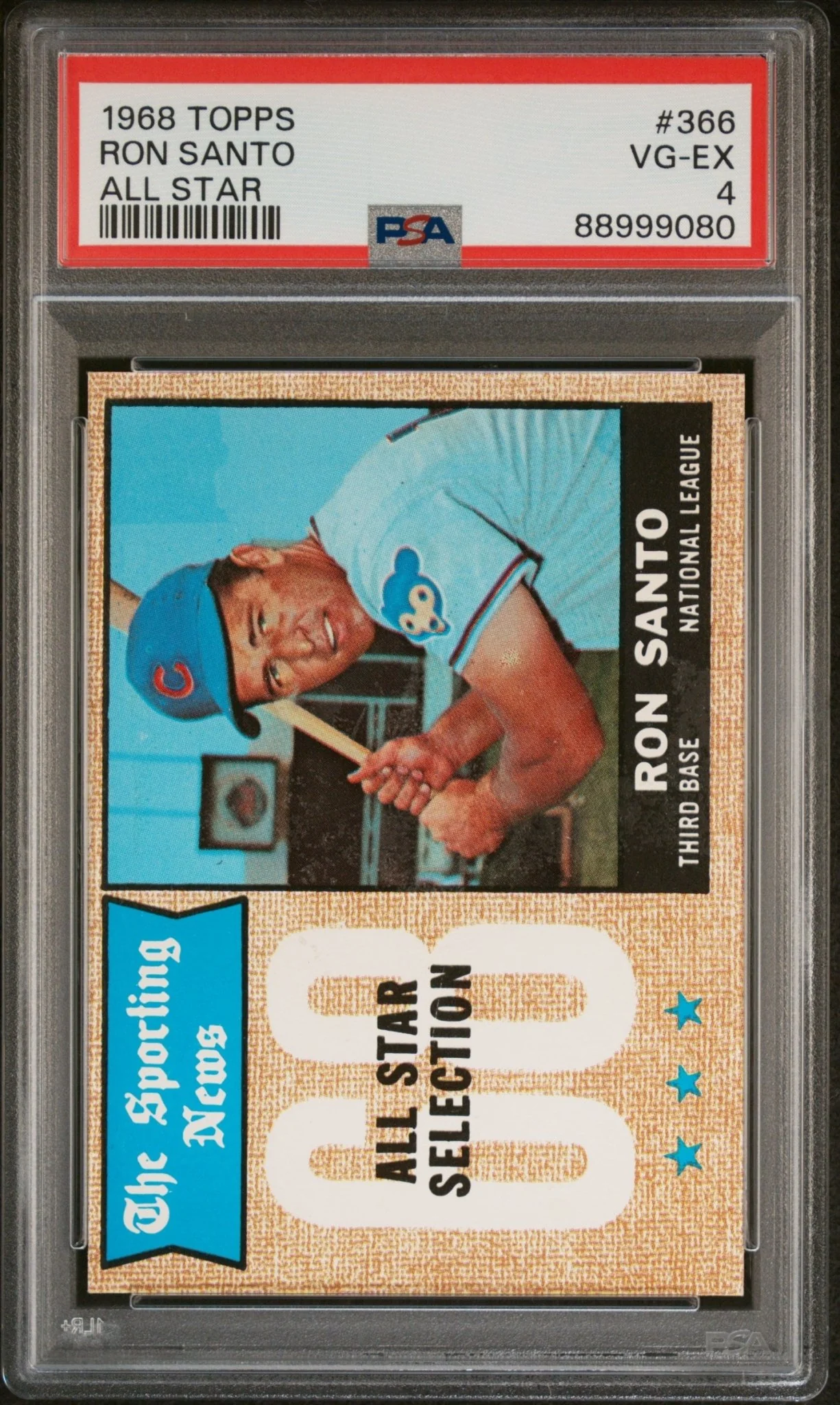 Ron Santo 1968 Topps All Star #366 PSA 4