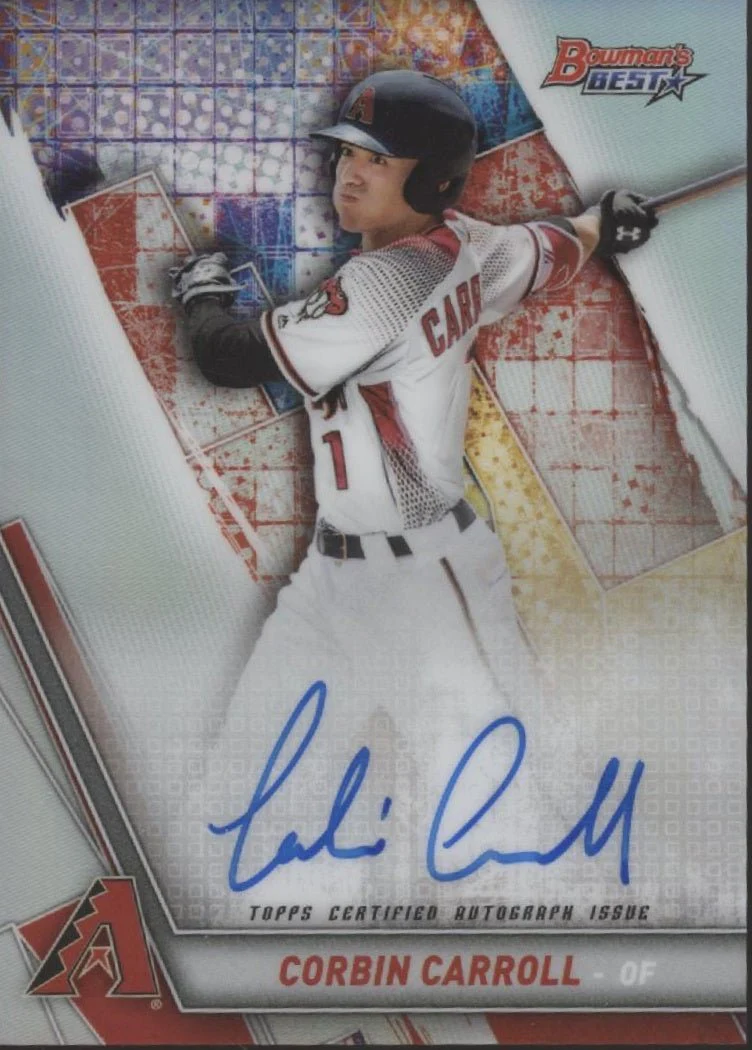 Corbin Carroll 2019 Bowman's Best Refractor Auto #B19-CC