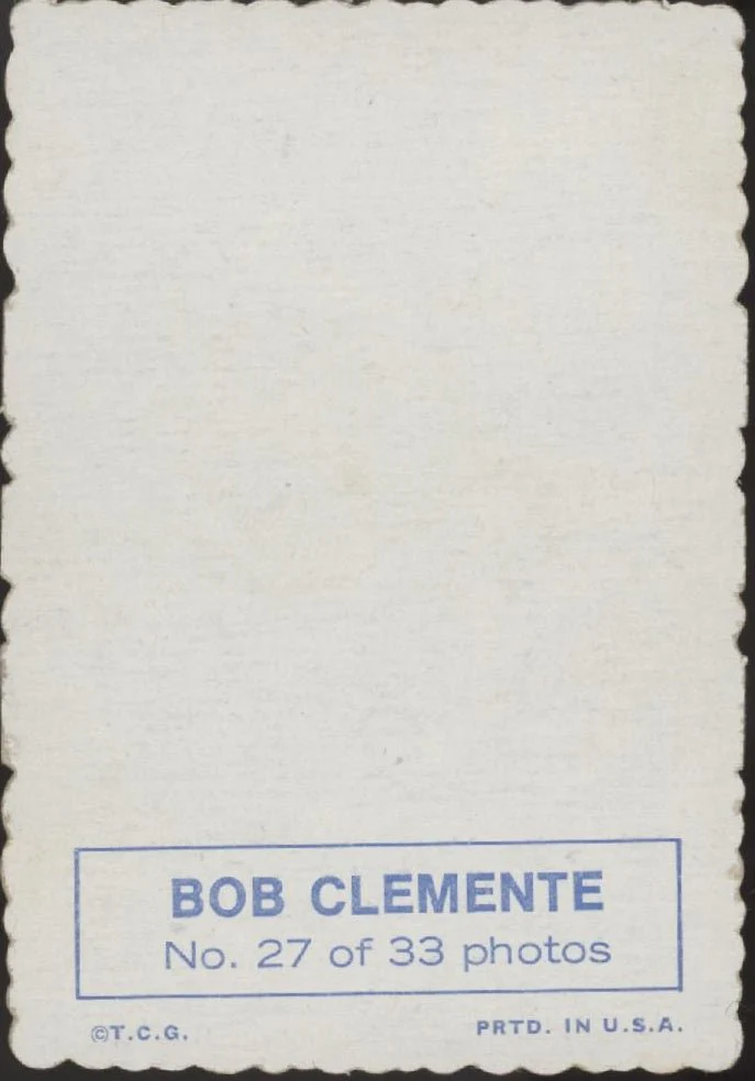 Bob Clemente 1969 Topps Deckle Edge #27 Pittsburgh Pirates GD #2