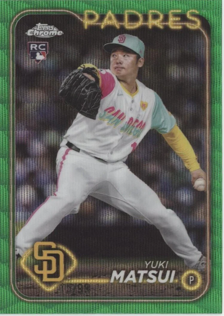 698-yuki-matsui-2024-topps-chrome-green-wave-refractor-rc-15-99-usc187-1.webp Yuki Matsui 2024 Topps Chrome Green Wave Refractor RC 15/99 #USC187