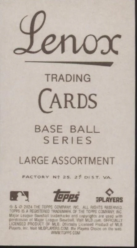 Steven Kwan 2024 Topps 206 Lenox Back Mini