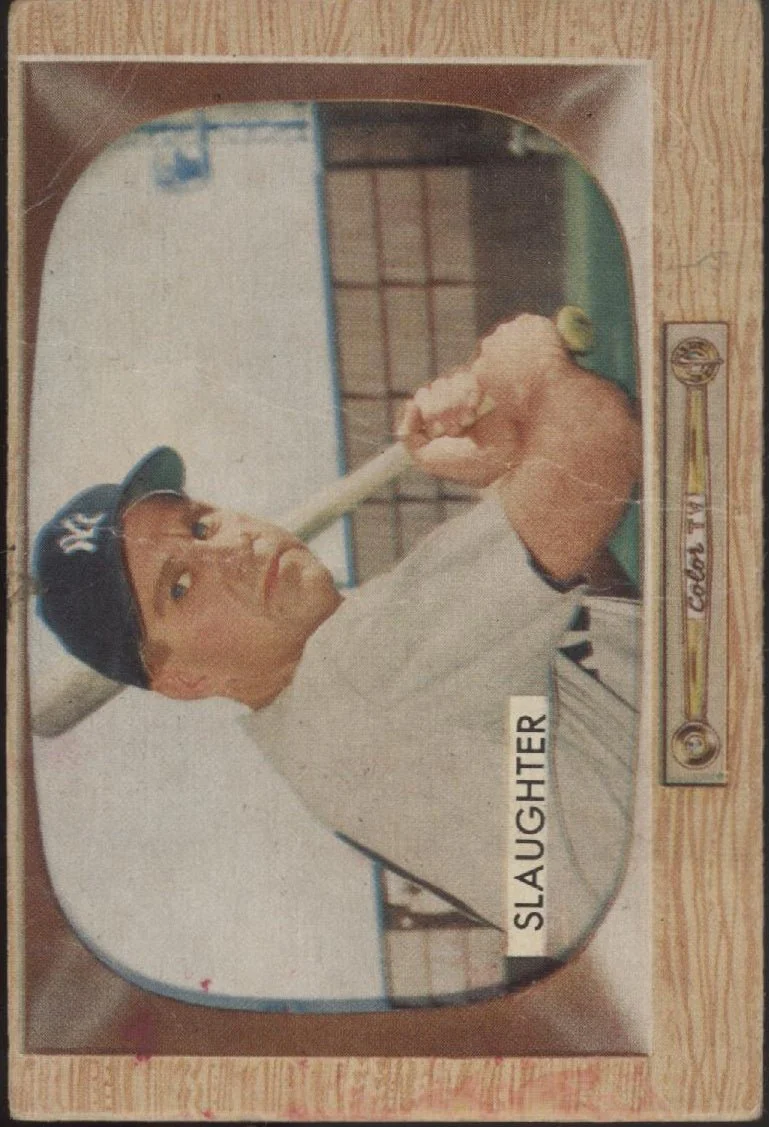 Enos Slaughter 1955 Bowman #60 New York Yankees GD