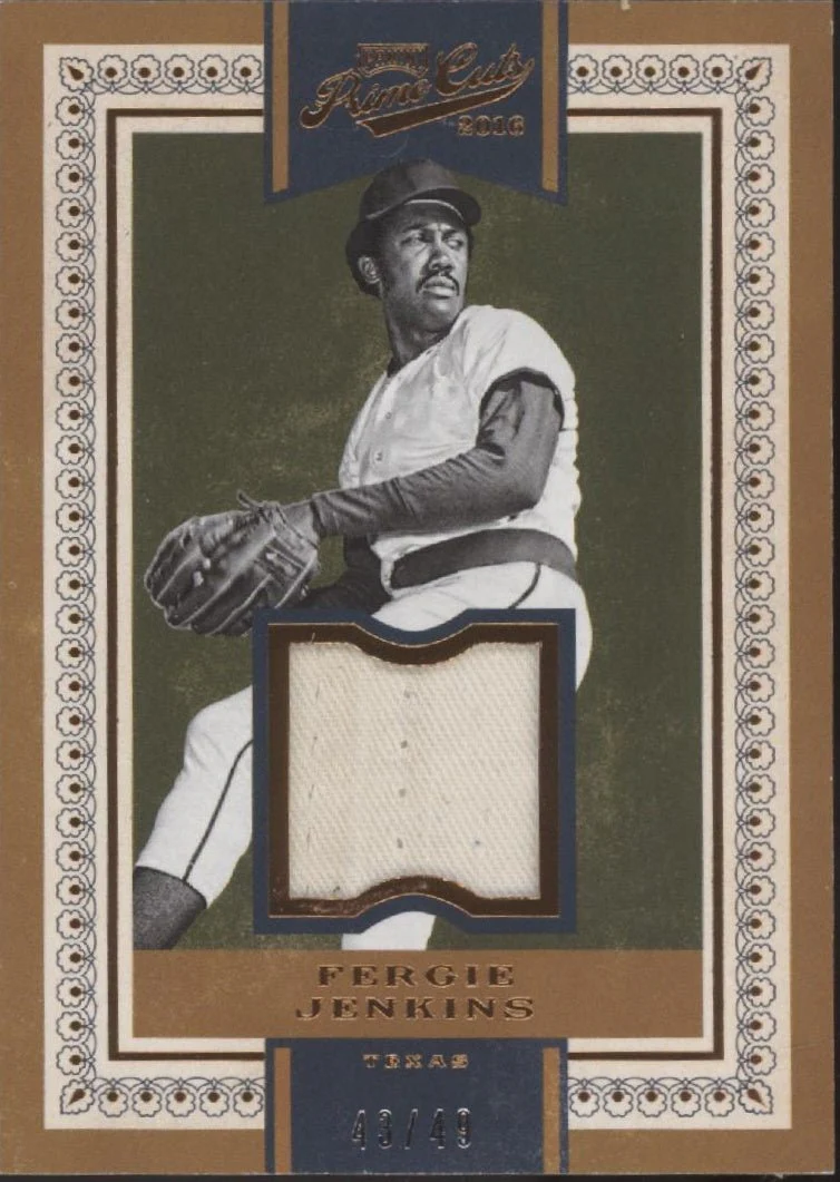 Fergie Jenkins 2016 Panini Prime Cuts Swatch 43/49 #120