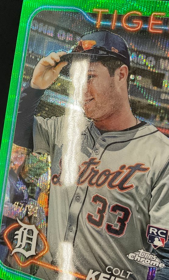 Colt Harris 2024 Topps Chrome Green Wave Refractor RC 97/99 #USC178 #1