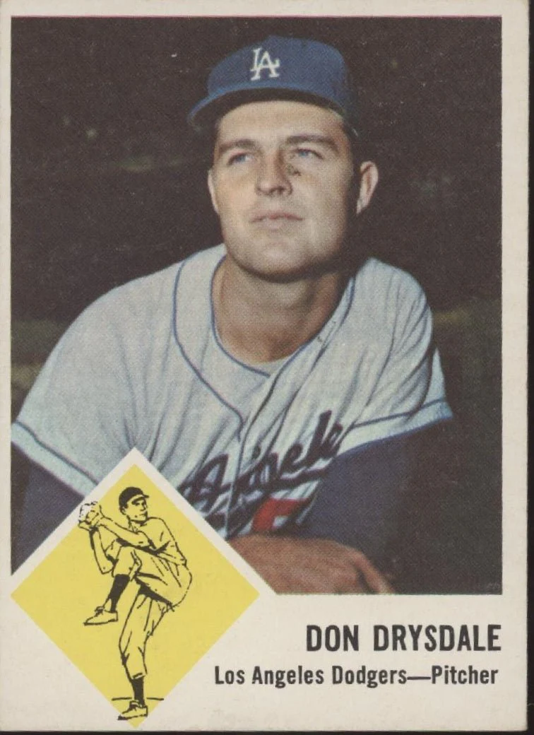 Don Drysdale 1963 Fleer #41 Los Angeles Dodgers VG-EX