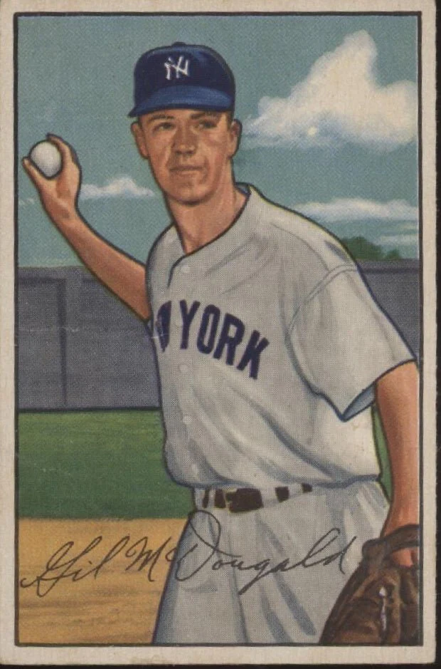 Gil McDougald 1952 Bowman RC #33 New York Yankees VG-EX
