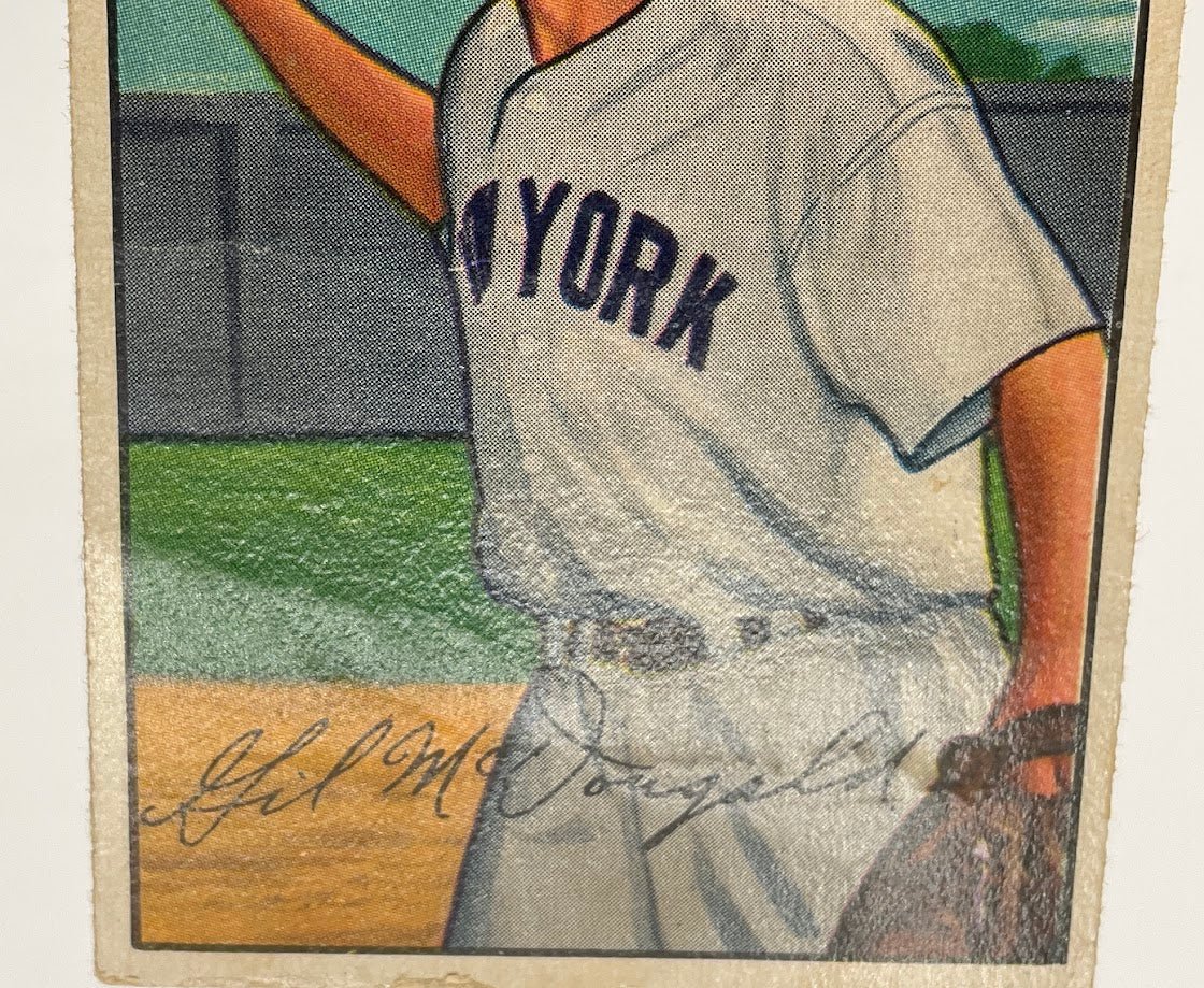 Gil McDougald 1952 Bowman RC #33 New York Yankees VG-EX