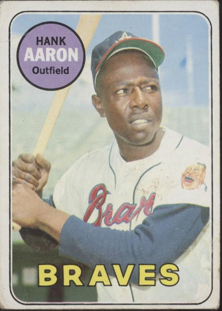 Hank Aaron 1969 Topps #100 Atlanta Braves GD #3