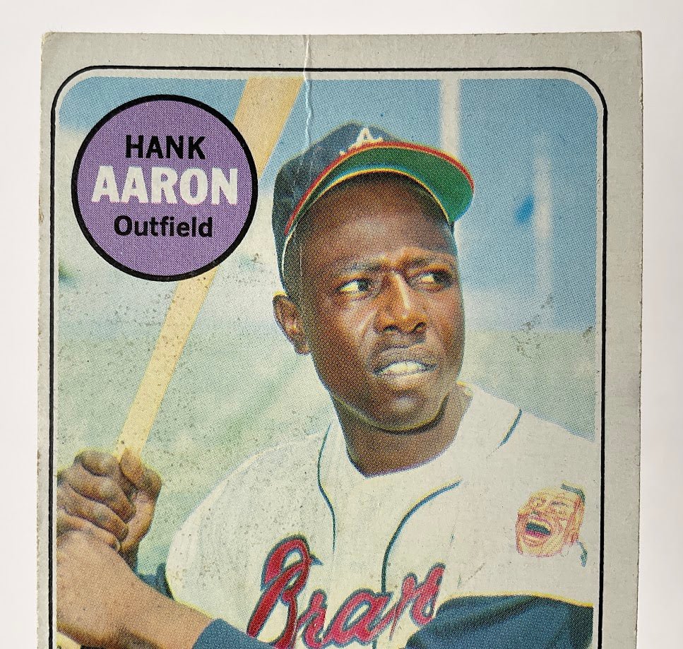Hank Aaron 1969 Topps #100 Atlanta Braves GD #4