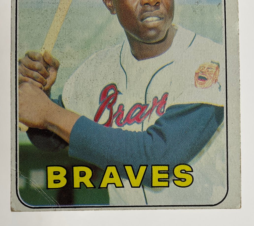 Hank Aaron 1969 Topps #100 Atlanta Braves GD #4