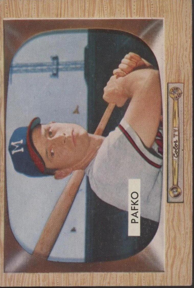 Andy Pafko 1955 Bowman #12 Milwaukee Braves VG-EX