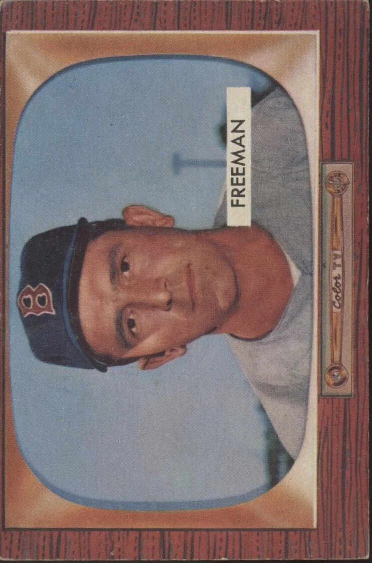 Hershell Freeman 1955 Bowman RC #290 Boston Red Sox VG-EX