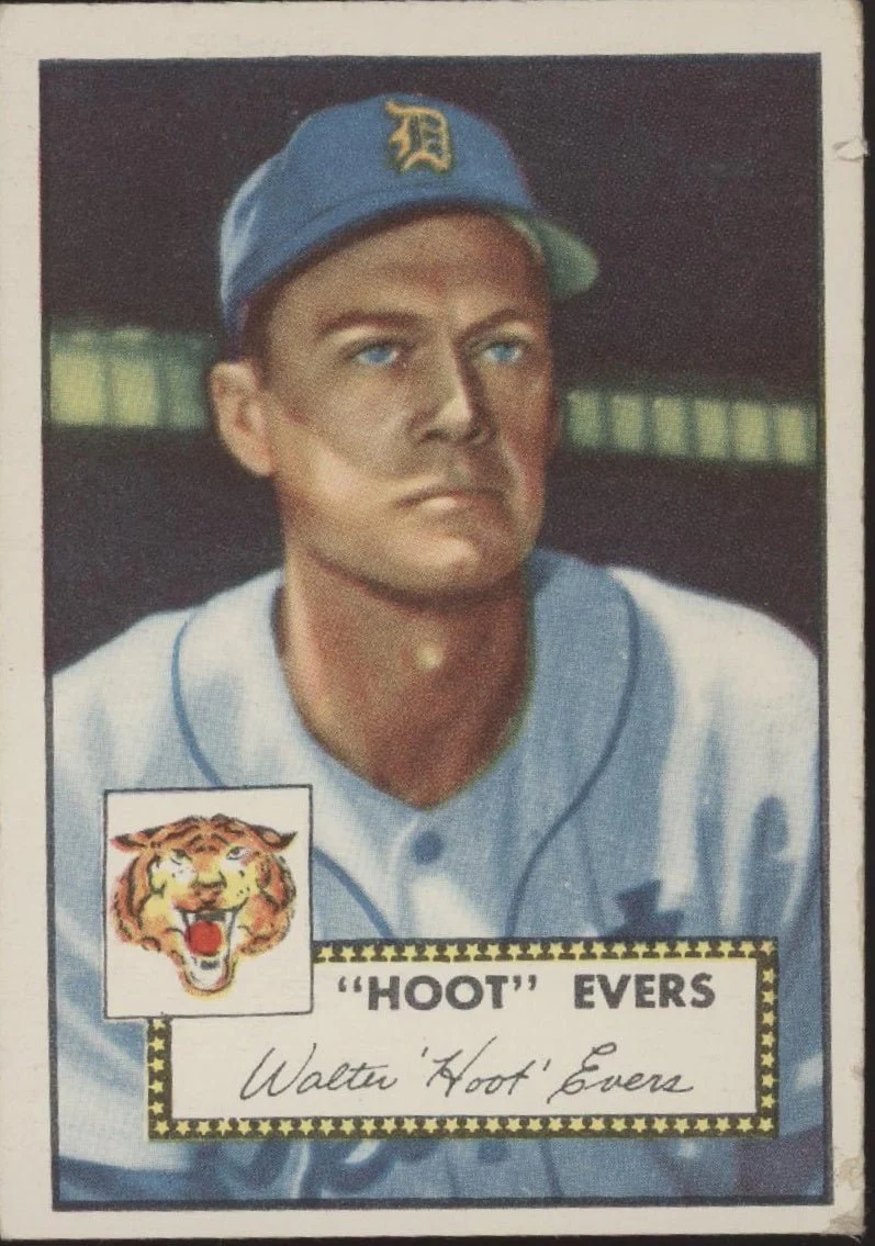 Hoot Evers 1952 Topps #222 Detroit Tigers VG