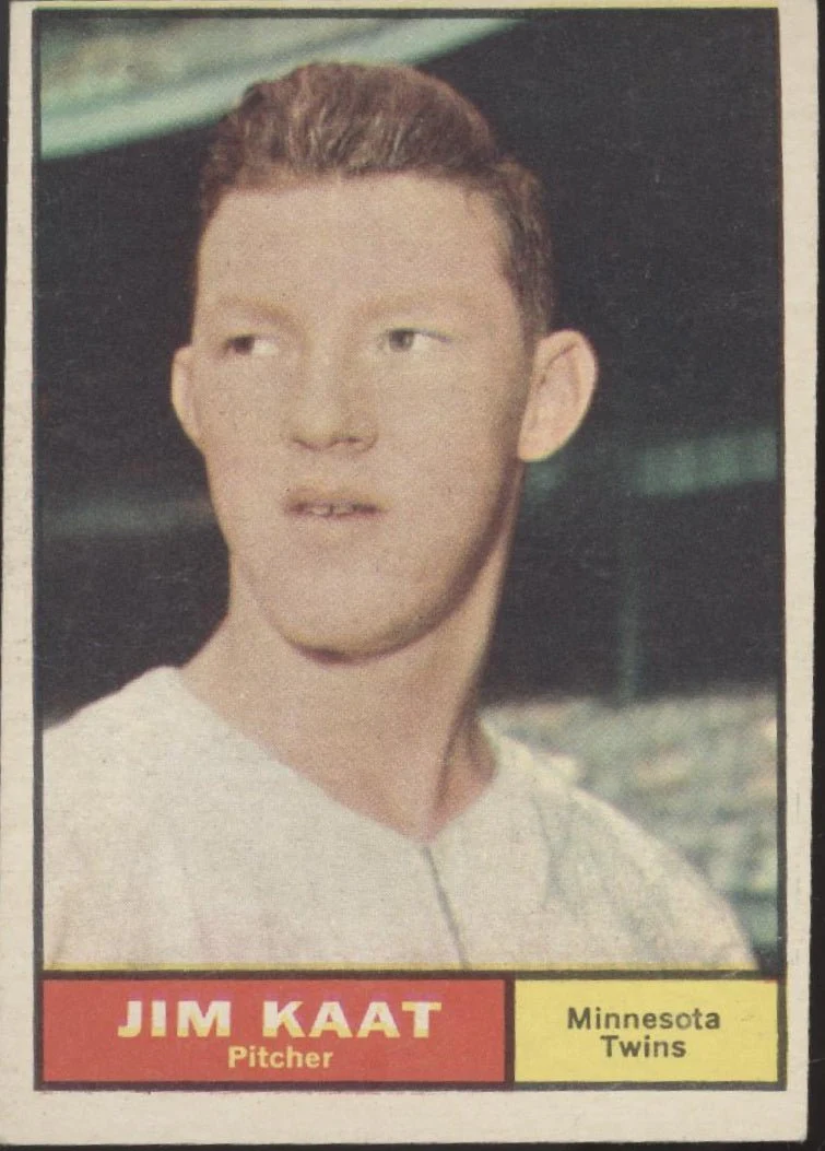 Jim Kaat 1961 Topps #63 Minnesota Twins VG