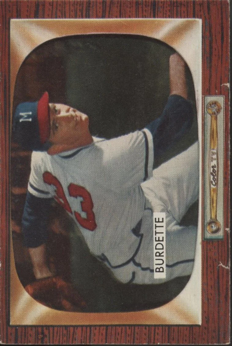 Lou Burdette 1955 Bowman #70 Milwaukee Braves VG-EX