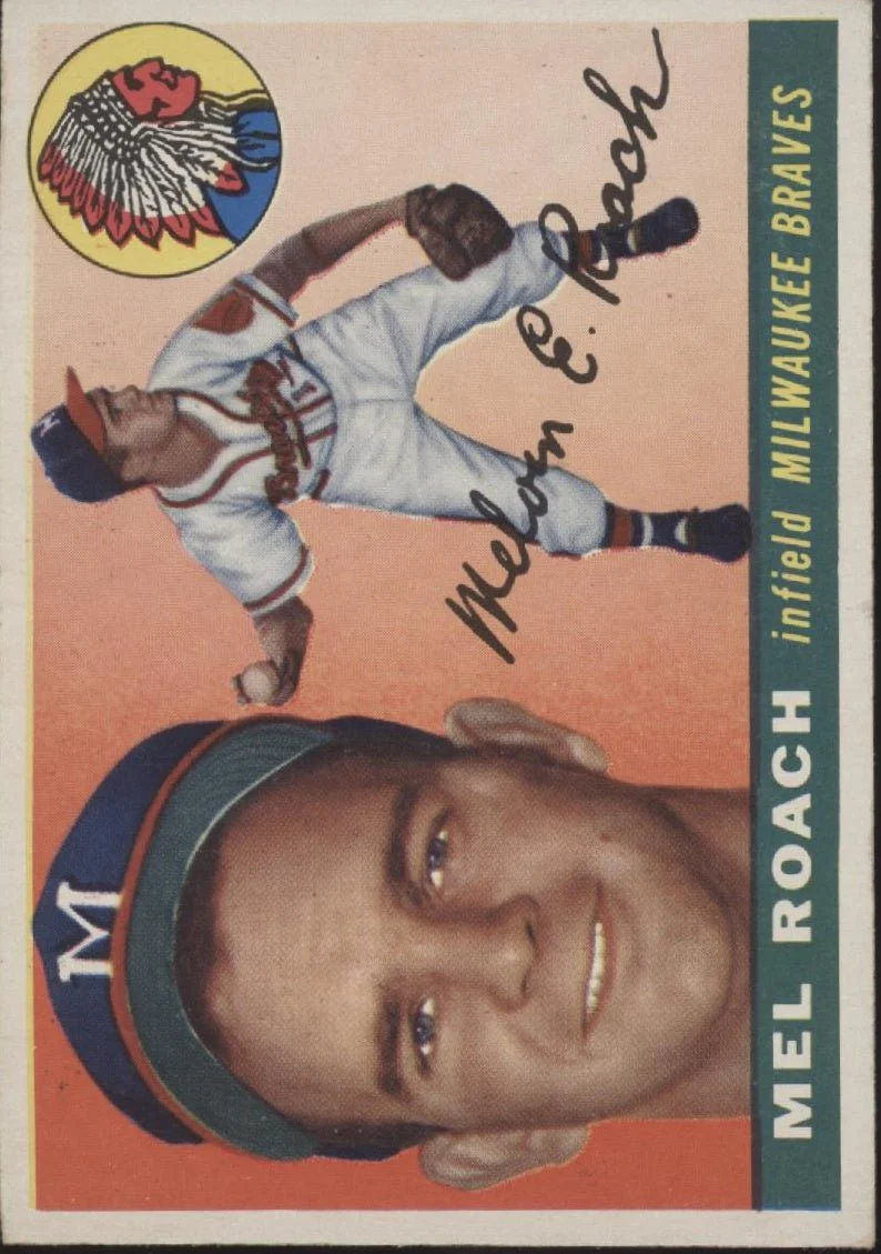 Mel Roach 1955 Topps #117 Milwaukee Braves VG-EX