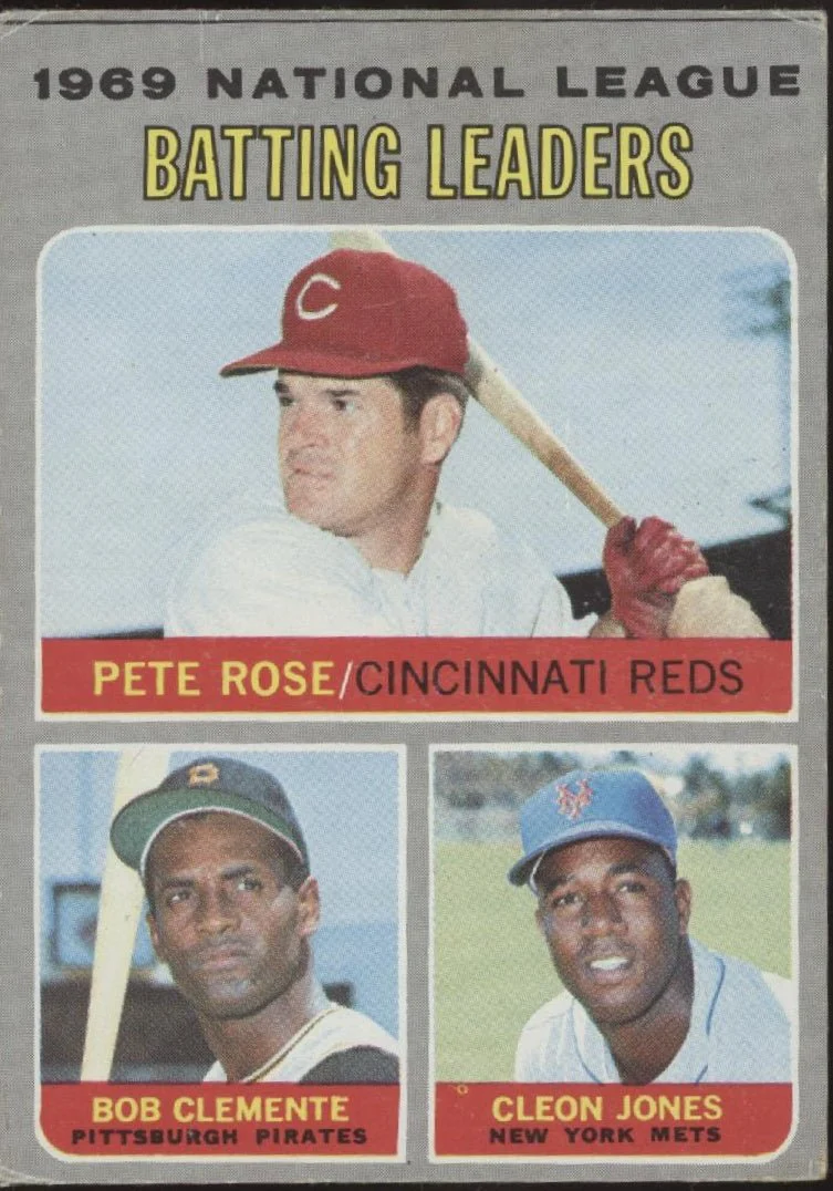 Rose / Clemente / Jones 1970 Topps Batting Leaders #61 VG