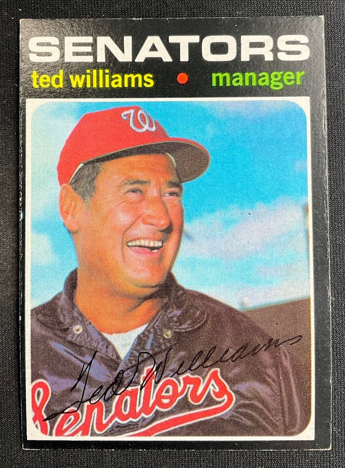 Ted Williams 1971 Topps #380 Washington Senators VG #1