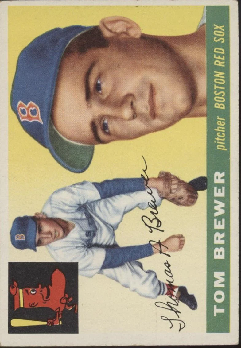 Tom Brewer 1955 Topps #83 Boston Red Sox VG