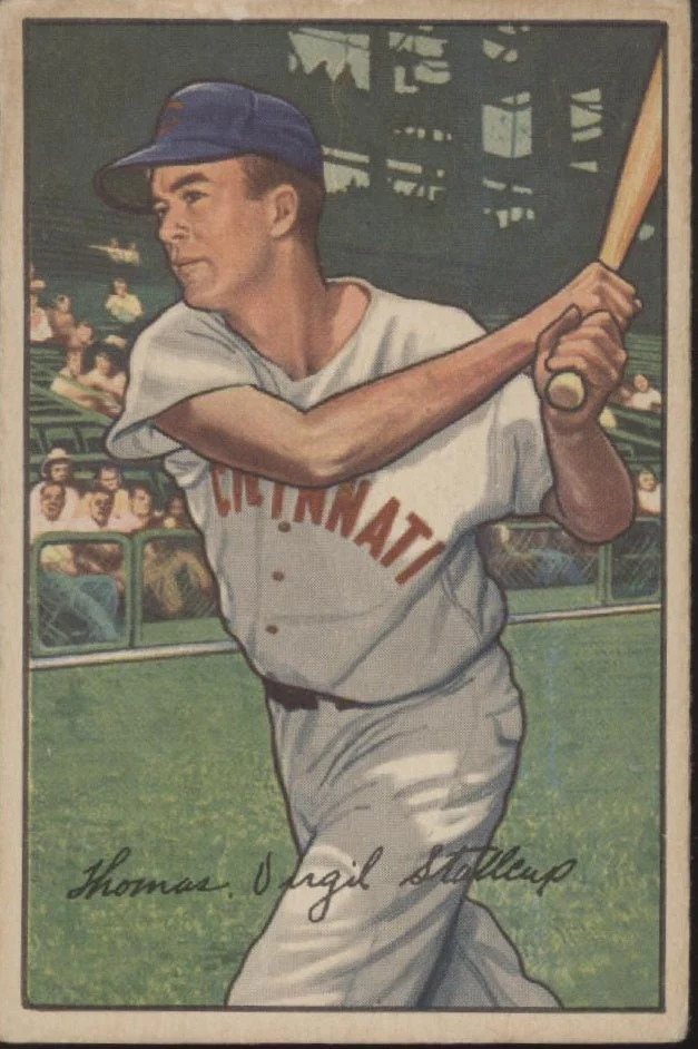 Virgil Stallcup 1952 Bowman #6 Cincinnati Reds VG-EX