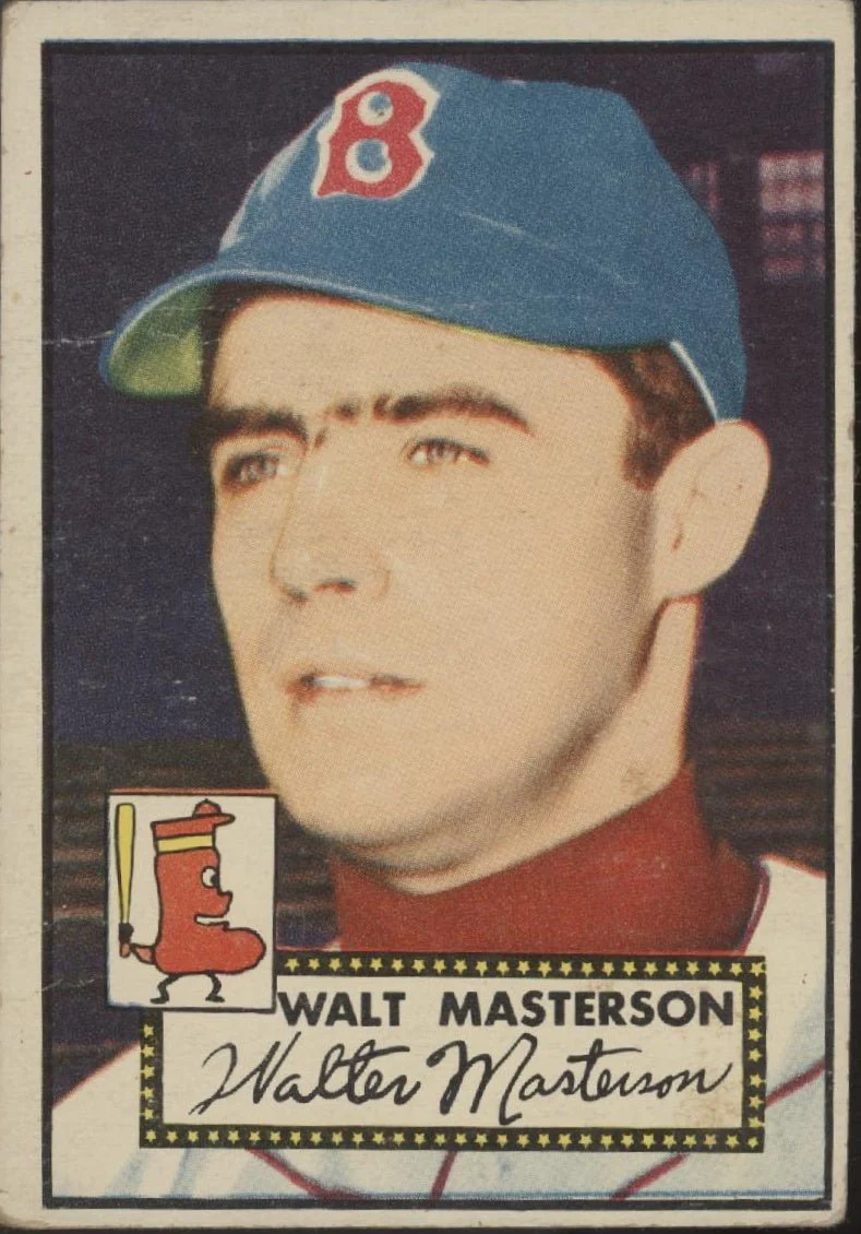 Walt Masterson 1952 Topps #186 Boston Red Sox VG