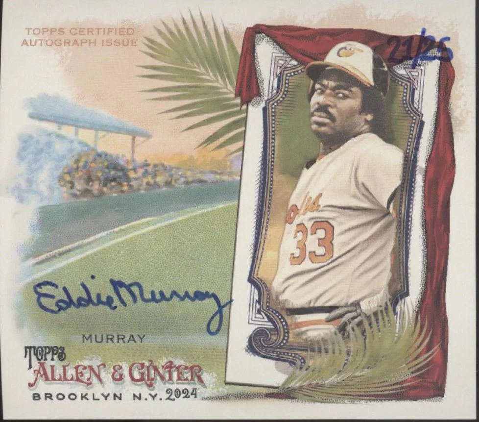 Eddie Murray 2024 Topps Allen & Ginter N43 Boxloader Auto 21/25 #N43A-EM