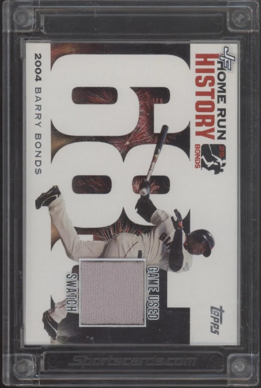 Barry Bonds 2022 Jersey Fusion Home Rune History Swatch
