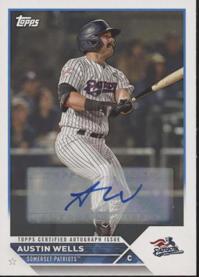 Austin Wells 2023 Topps Pro Debut Auto #PD-10