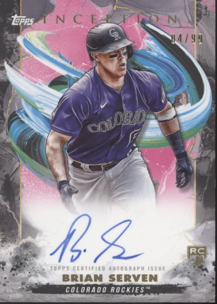 826-brian-serven-2023-topps-inception-rookies-emerging-stars-rc-auto-04-99-1.webp Brian Serven 2023 Topps Inception Rookies & Emerging Stars RC Auto 04/99