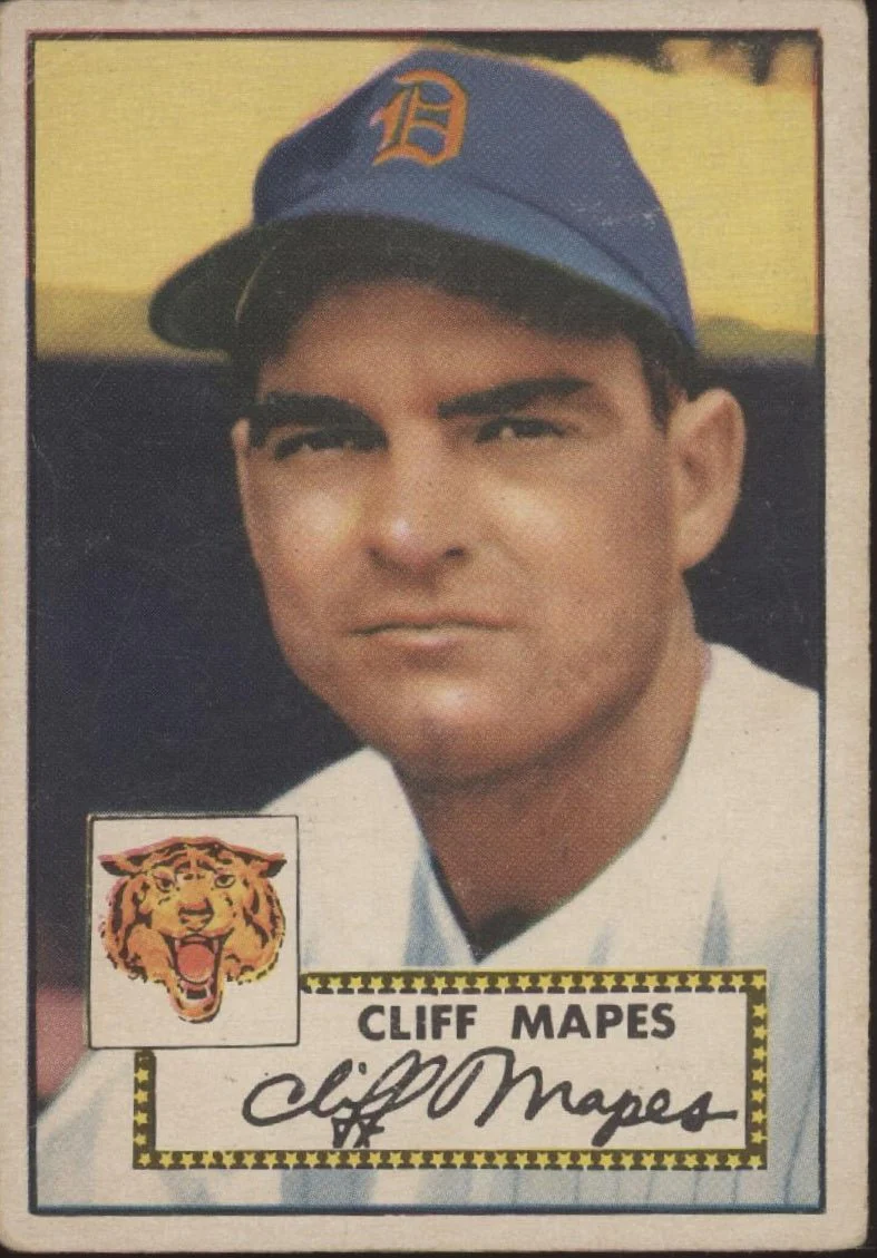 Cliff Mapes 1952 Topps #103 Detroit Tigers VG