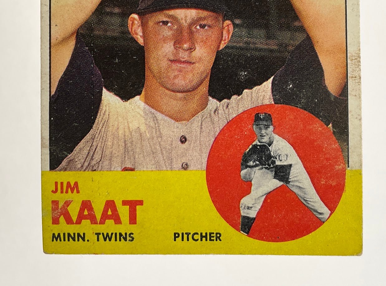 Jim Kaat 1963 Topps #165 Minnesota Twins GD