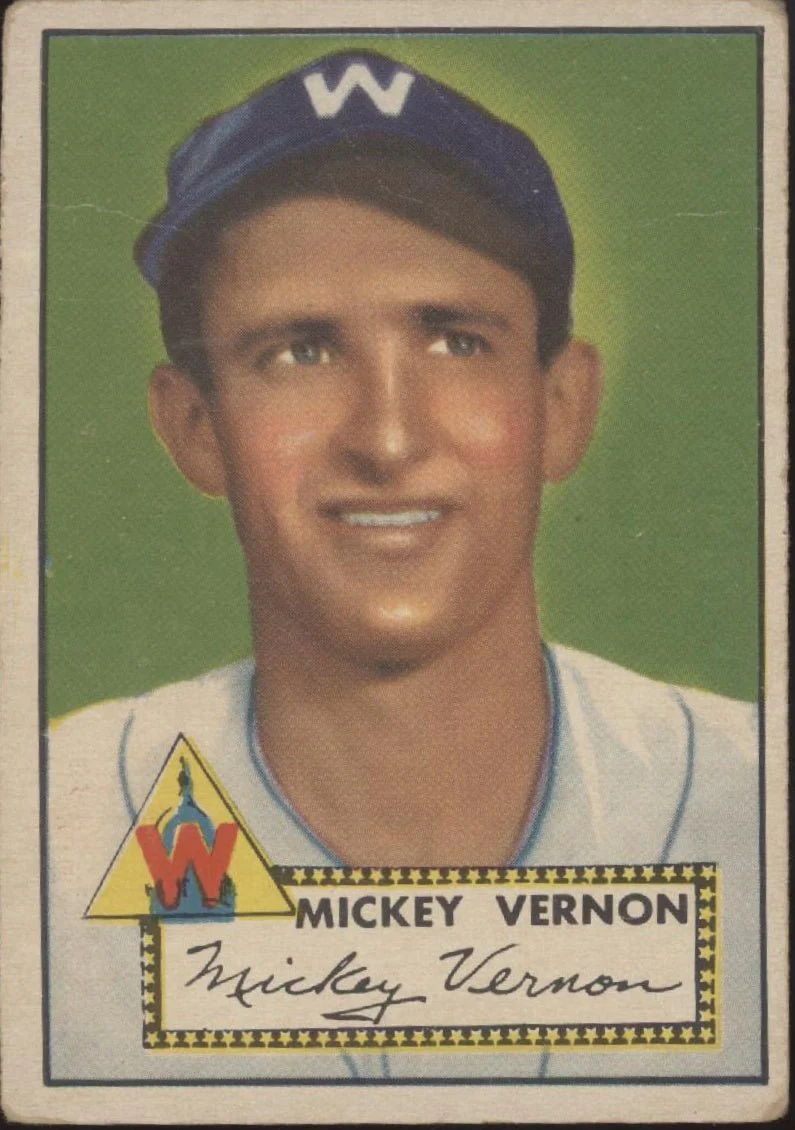 Mickey Vernon 1952 Topps #106 Washington Senators VG-EX
