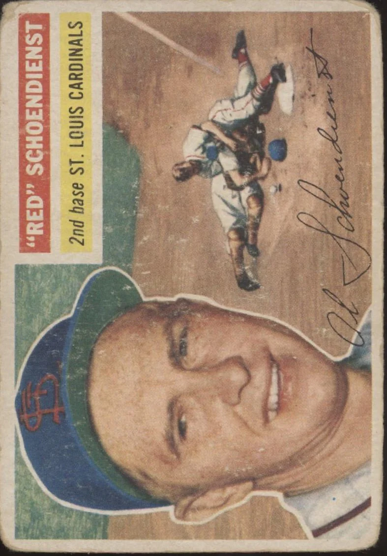 Red Schoendienst 1956 Topps #165 St. Louis Cardinals GD