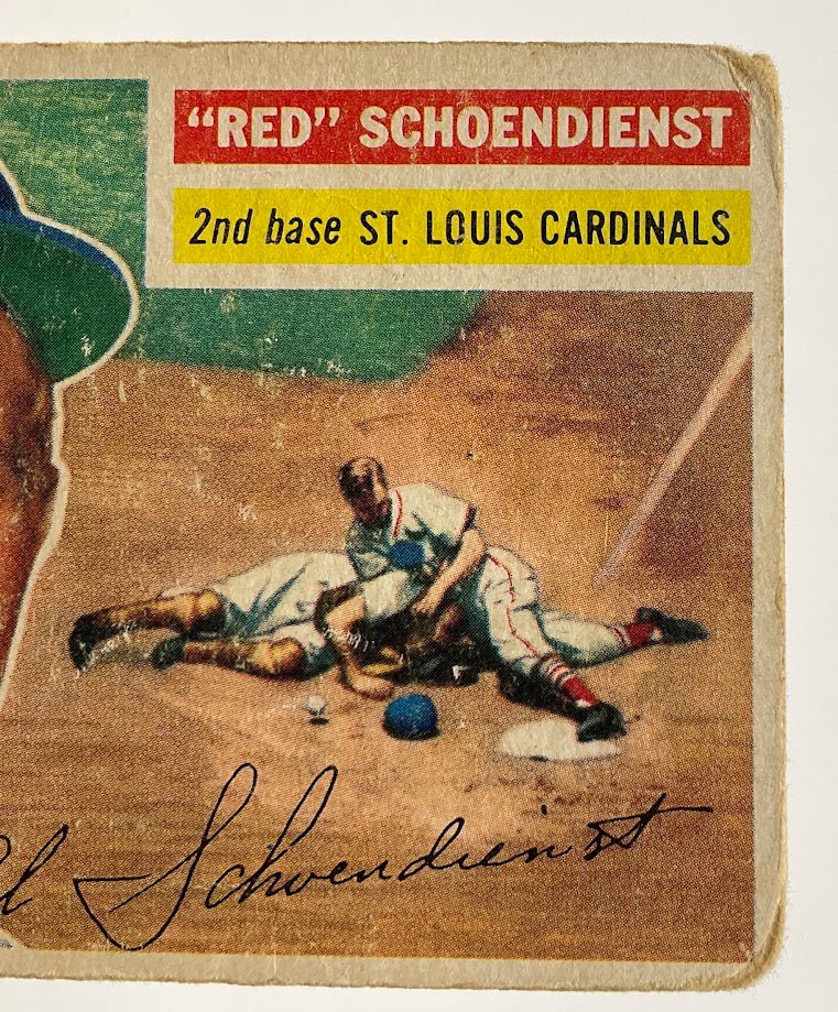 Red Schoendienst 1956 Topps #165 St. Louis Cardinals GD